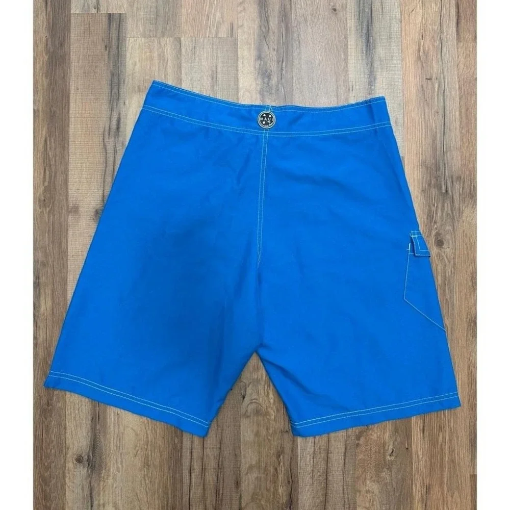 Maui and Sons‎ Boardshorts Swim Trunks Blue Surf Shorts Size 32 Polyester